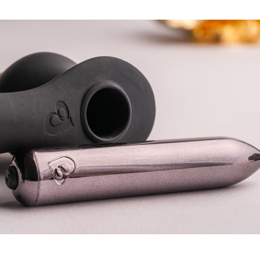 Rocks-Off - Ro-Zen Rro Anal Plug mit Vibrierendem Penisring Schwarz