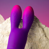 Rocks-Off - Glo-Girl Bunny Lila Flexibler Vibrator
