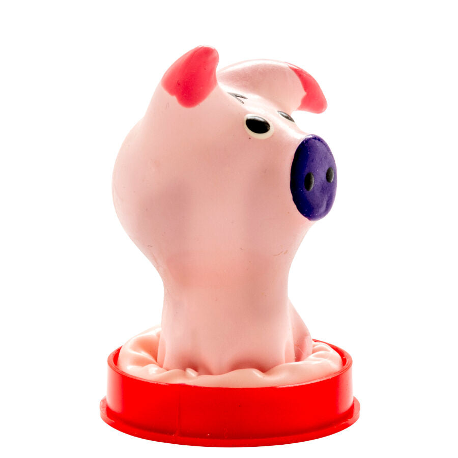 Condomerie - Handbemalte Neuheitskondome Schweinekopf