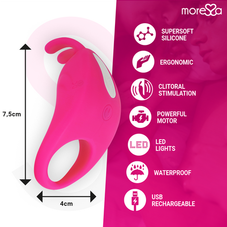 Moressa - Brad Premium Silikon Wiederaufladbar Rosa