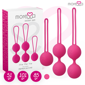 Moressa - Osian Set Premium Silikon Rosa (Osian One - 51 g | Osian Two - 101 g | Osian Three 85 g)