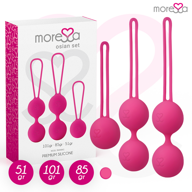 Moressa - Osian Set Premium Silikon Rosa (Osian One - 51 g | Osian Two - 101 g | Osian Three 85 g)
