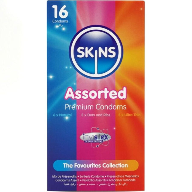 Skins - Sortierte Premium-Kondome Packung 16