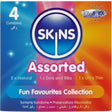 Skins - Sortierte Premium-Kondome, 4er-Pack