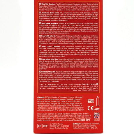 Skins - Ultradünne Premium-Kondome Packung 16
