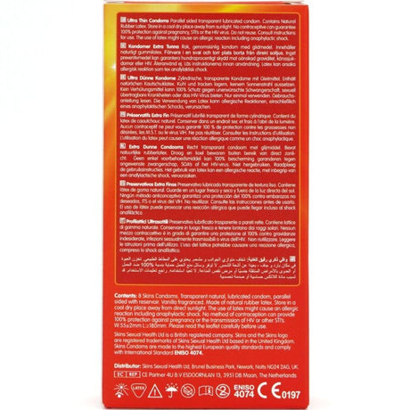 Skins - Ultra Dünne Premium-Kondome Packung 8