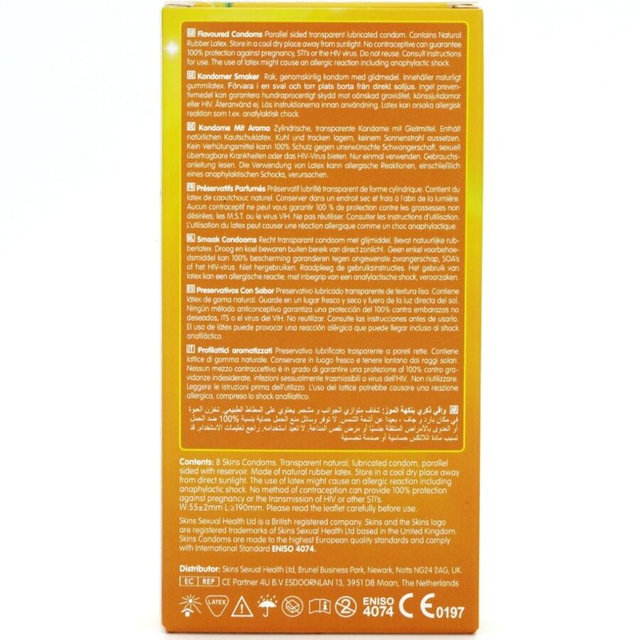 Skins - Banana Premium Kondome Packung 8