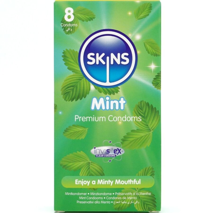 Skins - Mint Premium Kondome Packung 8