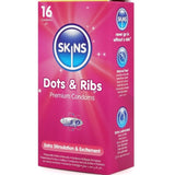 Skins - Dots & Ribs Premium-Kondome Packung 16