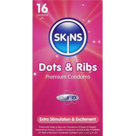 Skins - Dots & Ribs Premium-Kondome Packung 16