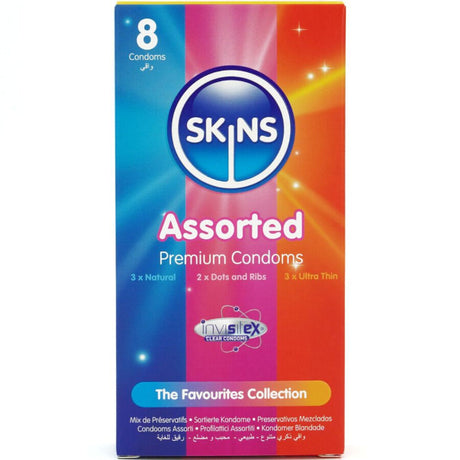 Skins - Sortierte Premium-Kondome Packung 8