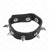 Kink - Penisring aus Leder mit Spikes 21,5 x 1,6 cm