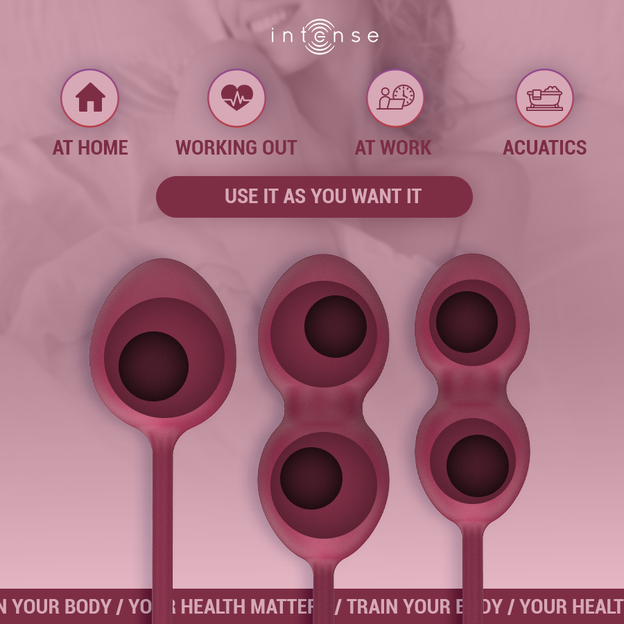 Intense - Charli Kegel Ball Kit Burgund