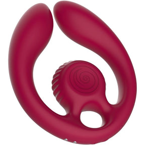 Snail Vibe - Gizi Duo Paarstimulator Fernbedienung Burgund