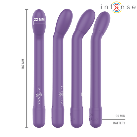 Auflegevibrator Karlie Wiederaufladbarer g-Spot-Stimulator Lila 19 x 2,2 cm.2