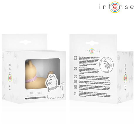 Auflegevibrator Toulouse Stimulator mit 360º Rotierender Zunge Gelb.5