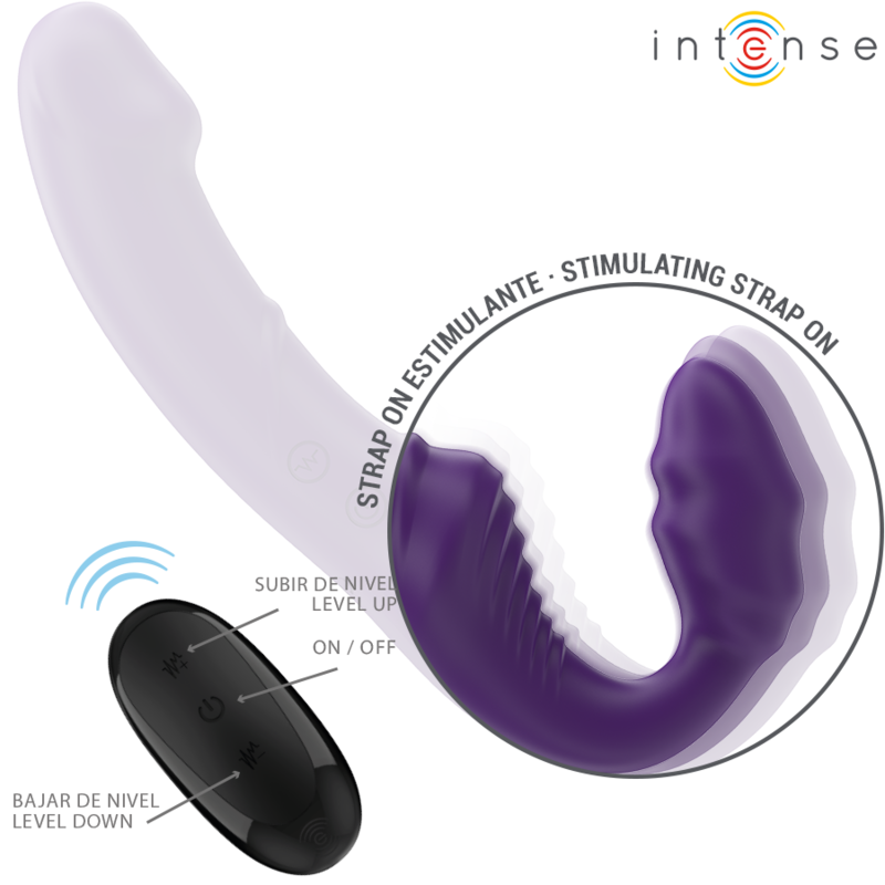 Intense - Jill Doppelvibrator 20 cm Lila Fernbedienung