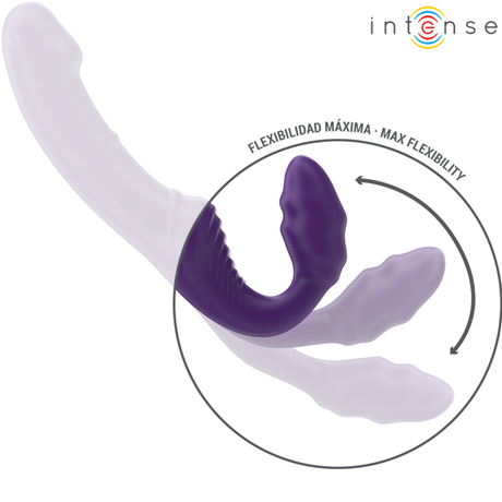 Intense - Jill Doppelvibrator 20 cm Lila Fernbedienung