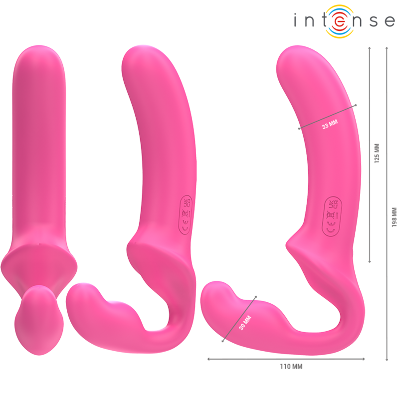 Intense - Amy Doppelvibrator 20 cm Rosa Fernbedienung