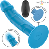 Intense - Phoebe Realistischer Vibrator 10 Vibrationen Blaue Fernbedienung