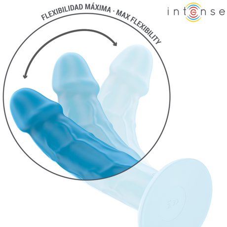 Intense - Phoebe Realistischer Vibrator 10 Vibrationen Blaue Fernbedienung