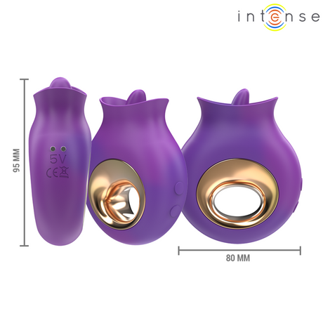 Auflegevibrator Tuli Klitorisstimulator 9 Vibrationen & 9 Oszillationen Lila.3