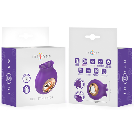 Auflegevibrator Tuli Klitorisstimulator 9 Vibrationen & 9 Oszillationen Lila.6
