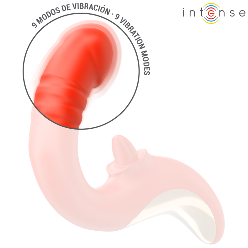 Intense - Paulina Vibrator und Stimulator in U-Form Rot