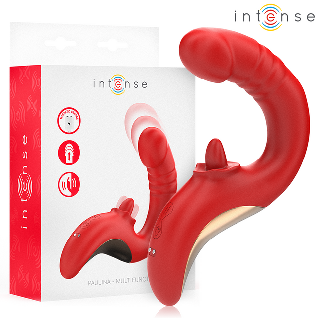 Intense - Paulina Vibrator und Stimulator in U-Form Rot