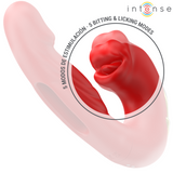 Intense - Nathy Doppelvibrator mit Multifunktions-Stimulierender Mund Rot