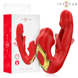 Intense - Nathy Doppelvibrator mit Multifunktions-Stimulierender Mund Rot