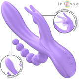Intense - Miko Dreifachvibrator Rabbit & Stimulator & Anal 7 Vibrationen Lila