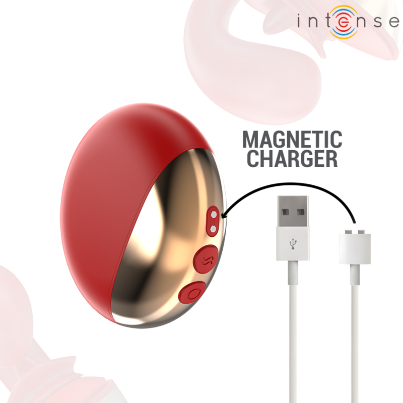 Intense - Mariah Vibrator & Stimulator in U-Form 10 Vibrationen Rot