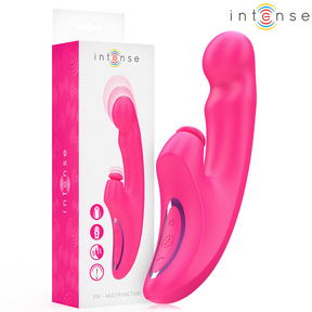 Intense - Emi Vibrator 13,5 cm Multifunktion 3 in 1 10 Vibrationen Rosa