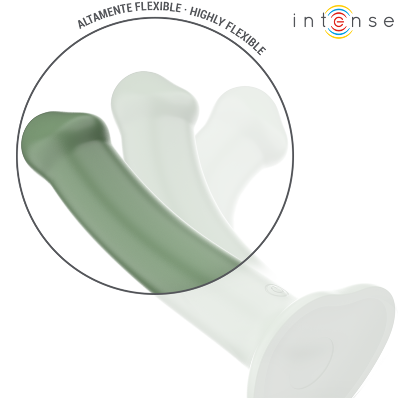 Intense - Becca Vibrator mit Saugnapf 10 Vibrationen Grüne Fernbedienung