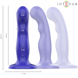 Intense - Shorty Vibrator mit Saugnäpfen Blau Fernbedienung
