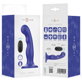 Intense - Shorty Vibrator mit Saugnäpfen Blau Fernbedienung