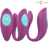 Intense - Annie U-Förmiger Vibrator und Stimulator Lila Fernbedienung
