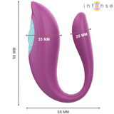 Intense - Annie U-Förmiger Vibrator und Stimulator Lila Fernbedienung