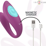 Intense - Annie U-Förmiger Vibrator und Stimulator Lila Fernbedienung