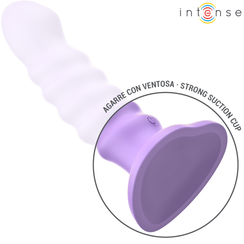 Intense - Brenda Vibrator Grösse M Spiralendesign 10 Vibrationen Lila Fernbedienung