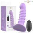 Intense - Brenda Vibrator Grösse M Spiralendesign 10 Vibrationen Lila Fernbedienung