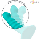 Intense - Buffy Vibrator Grösse S Spirale Design 10 Vibrationen Blau Fernbedienung