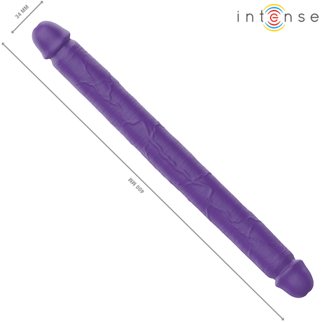 Intense - Gunter Dildo Doppelvibrator 40 cm Lila Fernbedienung