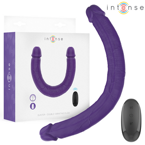 Intense - Gunter Dildo Doppelvibrator 40 cm Lila Fernbedienung