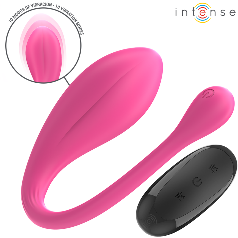 Intense - Janice U Vibrator Doppelstimulation 10 Vibrationen Rosa Fernbedienung