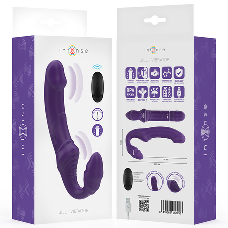Intense - Jill Doppelvibrator 20 cm Lila Fernbedienung