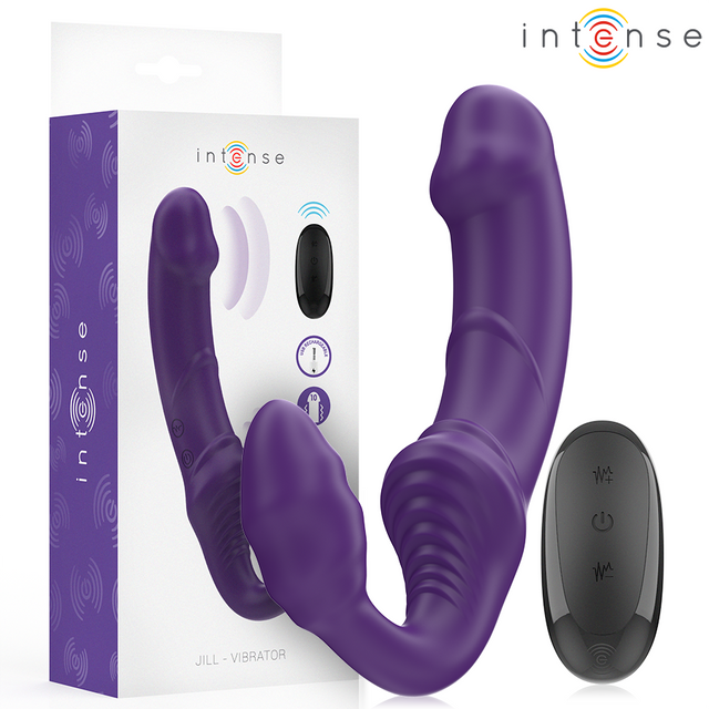 Intense - Jill Doppelvibrator 20 cm Lila Fernbedienung