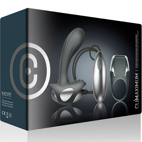 Climaximum - Excite Kit Cock Ring + Draht-Prostatamassagegerät
