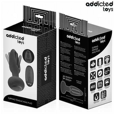 Addicted Toys - Analplug mit Vibrierender Zunge und Fernbedienung